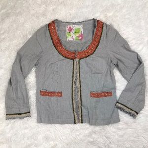 Free People Jacket or top, beautiful detail!